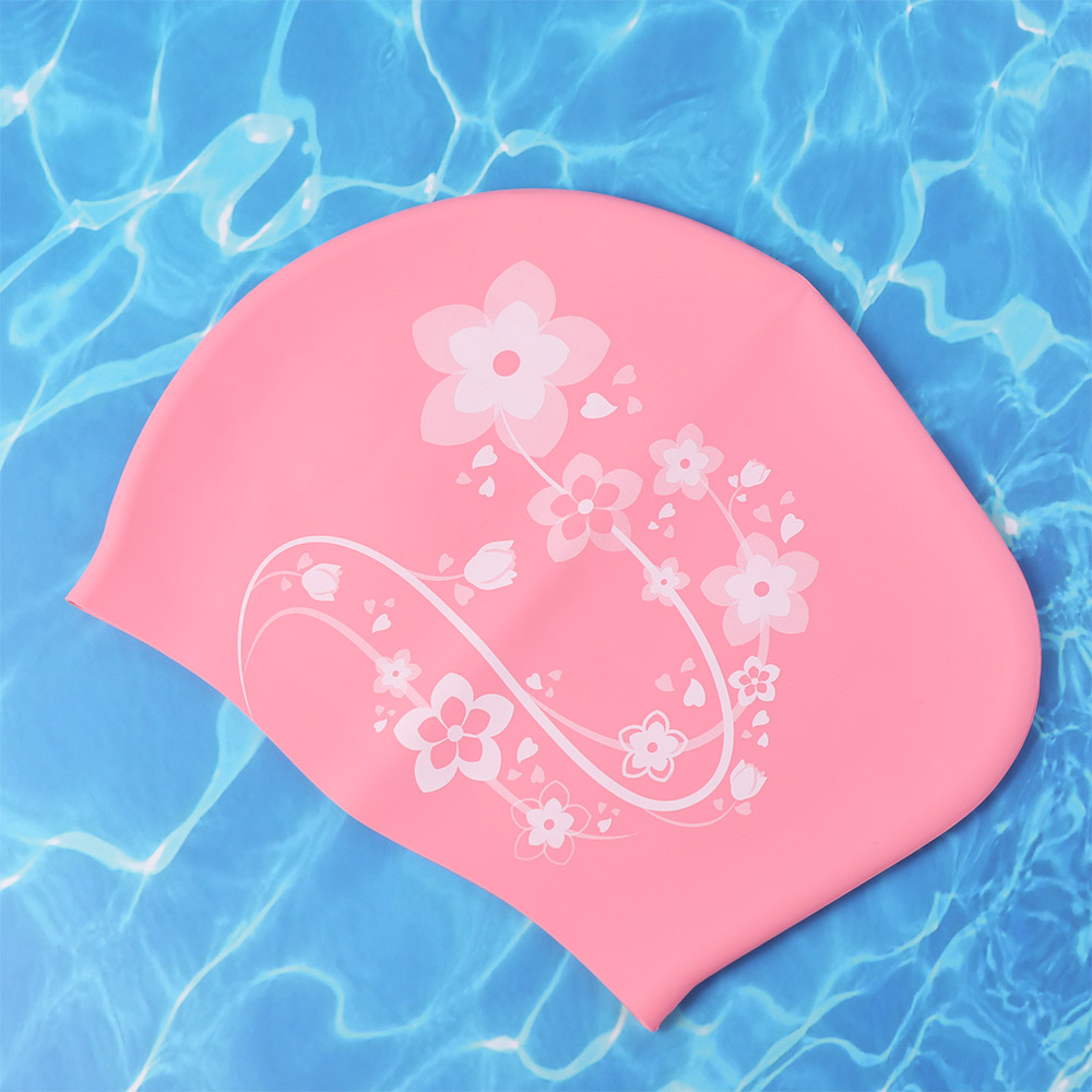 Swim Hat Silicone - Эластичная шапочка для плавания с цветочным