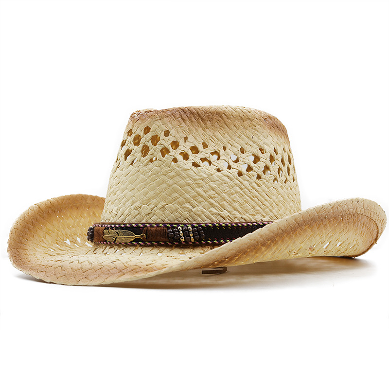 Cowboy Hat Straw - Панама, мягкая ковбойская соломенная шляпа ручной