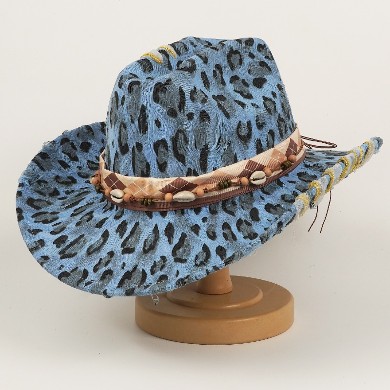 Ковбойская шляпа с леопардовым – обзор и цена Cowboy Hat Straw