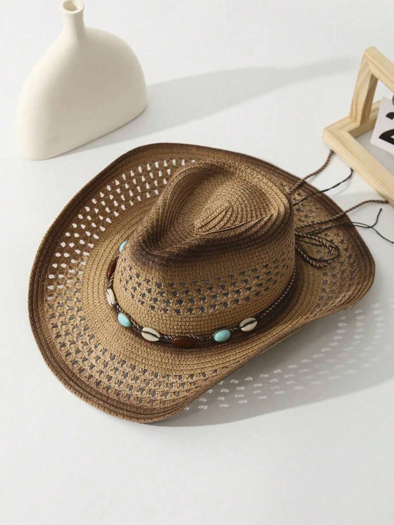Унисекс коричневая соломенная  – обзор и цена Cowboy Hat Straw