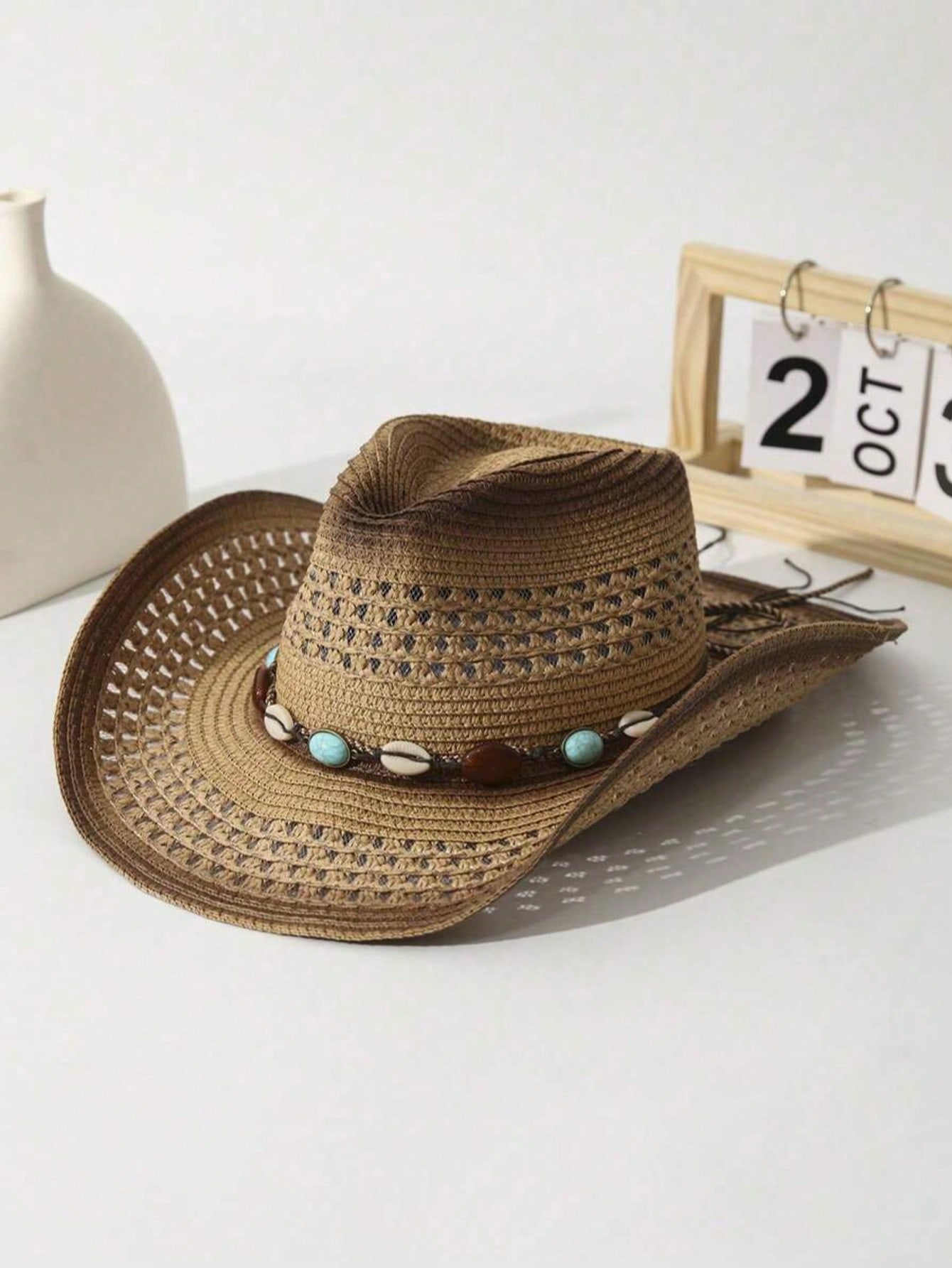 Унисекс коричневая соломенная  – обзор и цена Cowboy Hat Straw